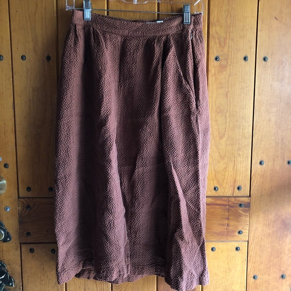 First Rite Pleated Skirt in Rust - Picture 2 of 6